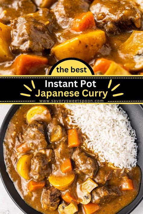 Instant Pot Japanese, Crock Pot Curry, Instant Pot Stew, Beef Curry Recipe, Comfort Meals, Pork Curry, Spicy Curry, Curry Stew, Japanese Curry