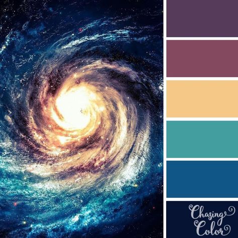 Galaxy Color Palette, Colorful Galaxy, Cosmos Space, Create Color Palette, Galaxy Colors, Color Palate, Color Balance, Color Inspo, Color Pencil