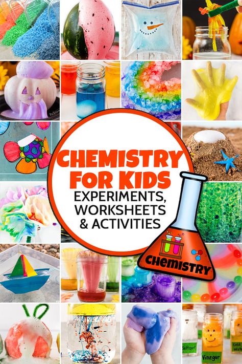 2nd Grade Chemistry Experiments, Chemistry For Elementary Students, Kindergarten Chemistry, 6th Grade Enrichment Activities, Fun 3rd Grade Activities, Science Experiments For 1st Grade, Chemistry Activities For Kids, Preschool Chemistry, Chemical Reactions For Kids