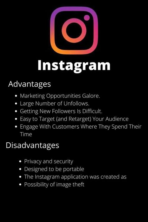 Advantages and Disadvantages Disadvantages Of Social Media, Instagram Application, Advantages And Disadvantages, Social Media, Marketing, Media, Instagram