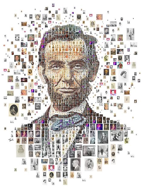 Editorial Illustrations 2014 on Behance Mosaic Portrait, Photo Mosaic, Portrait Photos, Illustration Graphic, Adobe Creative, Birthday Dinner, Collage Design, Krishna Art