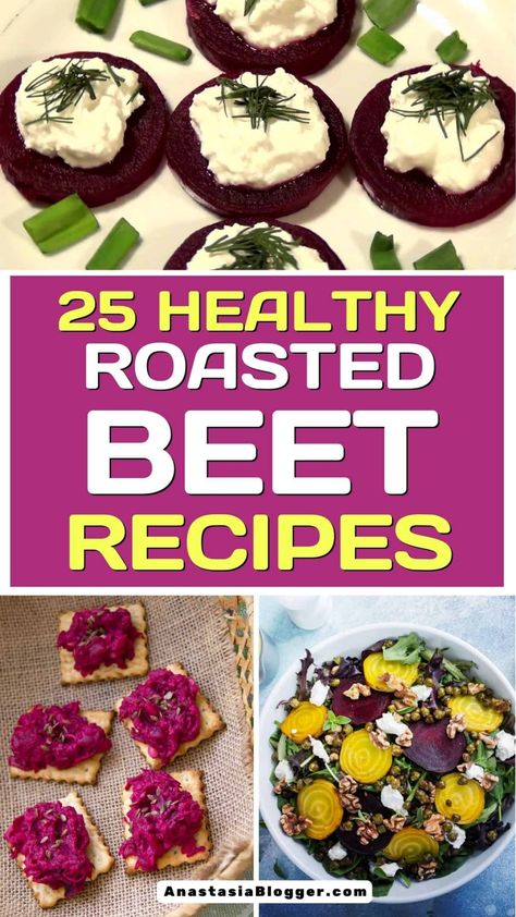 Discover a variety of flavorful roasted beet recipes for nutritious and delightful dishes. Embrace the natural goodness and enhance your cooking repertoire with these 25 simple yet delicious ideas to elevate your meals. Roasted Beet Recipes, Healthy Risotto Recipes, Beet Recipes Healthy, Tasty Healthy Recipes, Roasted Beets Recipe, Beet Hummus Recipe, Meals To Try, Roasting Beets In Oven, Pickled Beets Recipe