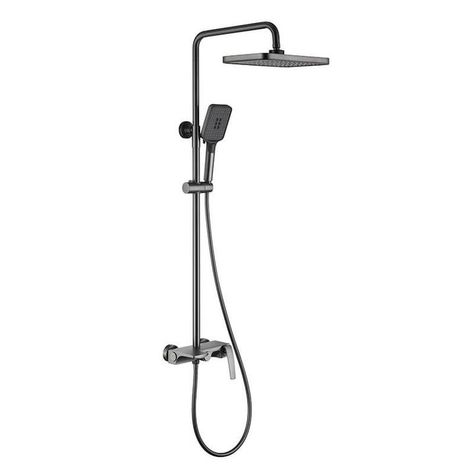 😍 Matte Black Shower Faucet Brass Shower Set Single Handle Rain Waterfall Bath Shower Mixer Column Tap Bathtub Mixer Tap 😍 by WELQUEEN HOME DECOR starting at $680.00 Description Function: Rainfall Shower Faucet Waterfall Feature: Wall Mount baby shower Set Style: Contemporary Finish: Gun Gray Color Waterfall Rain Shower Mixers Shower Head: Rainfall, Handheld Showerhead Material: Plastic Showerhead Showerhead Dimension: 12 inch (30CM) , 10 inch (25cm) ，8 inch (20cm) Hand Shower Material: ABS... Shower Columns, Waterfall Bath, Brass Shower, Black Shower Faucet, Bath Shower Mixer, Shower Column, Shower Rail, Plastic Installation, Shower Mixer