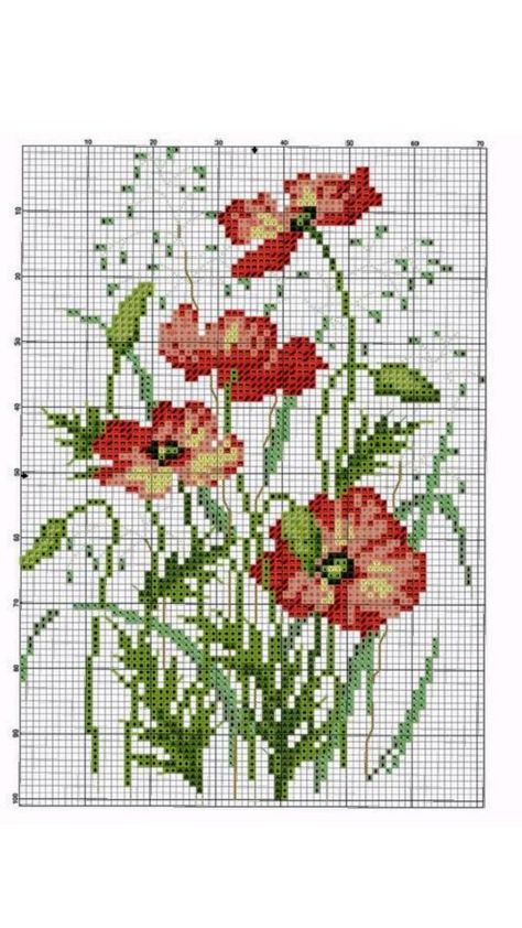 Embroidery Stitches Flowers, Cross Stitch Border Pattern, Floral Cross Stitch Pattern, Nature Cross Stitch, Pola Kristik, Cross Stitch Patterns Flowers, Pola Sulam, Cross Stitch Pictures, Cross Stitch Borders