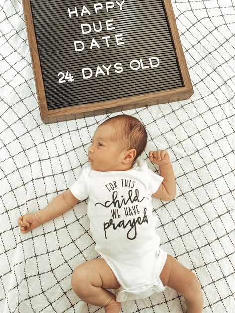 Baby boy’s due date Happy Due Date Preemie, Preemie Due Date Picture, Due Date Photo Ideas, Due Date Photo Ideas Preemie, Happy Due Date, Milestone Ideas, Nicu Mom, Letterboard Ideas, Premie Baby