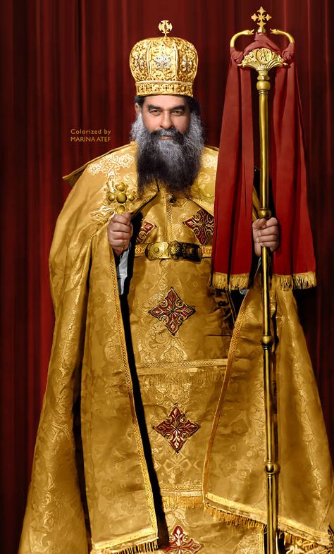 Pope Kyrillos VI by mrmr96 on DeviantArt Pope Kyrillos, Ecclesiastical Vestments, Black And Gold Aesthetic, Christian Photos, Kids Sunday School Lessons, Spiritual Pictures, Church Icon, Church Pictures, Anglican Church