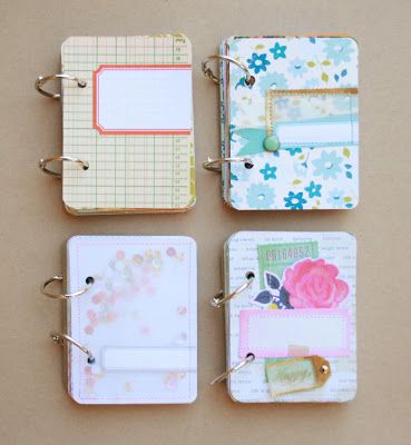 Mini MiniBooks Mini Albümler, Paper Letters, Diy Buch, Mini Booklet, Project Life Cards, Creation Deco, Mini Notebooks, Mini Journal, Mini Scrapbook