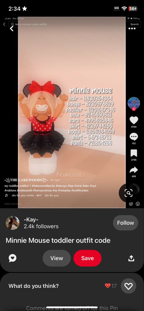 Minnie Mouse Codes Berry Ave, Minnie Mouse Berry Avenue Codes, Mini Mouse Outfit, Disney Codes, Berry Avenue Codes, Picture Codes, Mouse Outfit, Disney Princess Outfits, Disney With A Toddler