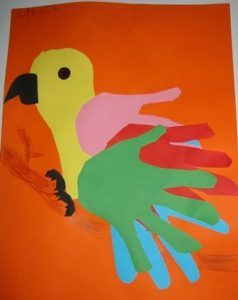 Parrot craft idea for kids | Crafts and Worksheets for Preschool,Toddler and Kindergarten Pigeon Craft, Bird Crafts Preschool, Parrot Craft, Jungle Crafts, Zoo Crafts, Pirate Crafts, Animal Art Projects, Crafts Preschool, Arts And Crafts Furniture