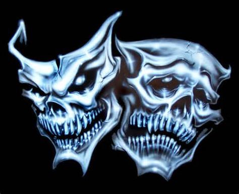 The Theater Skulls Wicked Jester, Laugh Now Cry Later, Drama Masks, Evil Tattoos, Theatre Masks, Comedy And Tragedy, Skull Pictures, Skulls Drawing, Mask Tattoo