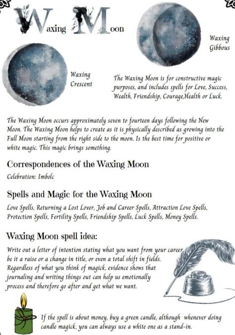 Waxing Gibbous Moon, Gibbous Moon, Book Of Shadows Pages, Waxing Moon, Witch Board, Moon Magick, Charmed Book Of Shadows, Moon Spells, Moon Rituals