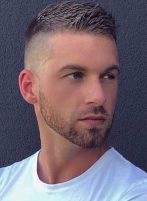 High And Tight Haircut Fade, Textured Fade, Barber Haircuts Fade, Crew Cut Fade, Crew Cut Hair, Crew Cut Haircut, Boys Haircut Styles, High And Tight Haircut, Comb Over Fade