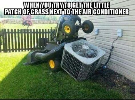 Lawn Care Humor, Hvac Hacks, Lawn Mowing, Lawn Care Tips, Dont Drink And Drive, Today Episode, Clever Crafts, Twisted Humor, Funny Fails