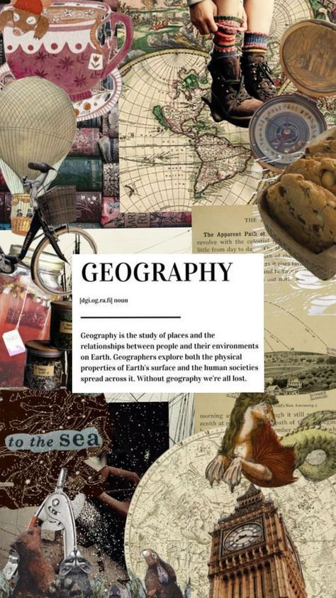 GEOGRAPHY Geography Subject Aesthetic, Geography Aesthetic Cover, Geography Aesthetic Wallpaper, Geography Wallpaper, Aesthetic Geography, Geography Aesthetic, History Notebook Cover, History Notebook, Cover Page For Project