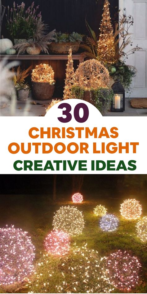 Brighten up your outdoor area this holiday season with our creative Christmas lighting suggestions. Our ideas range from traditional string lights to charming illuminated decorations, providing you with the inspiration needed to craft a festive and enchanting exhibit guaranteed to bring joy to those around. Discover our recommendations for an impressive outdoor lighting arrangement that will ensure your residence shines as the focal point of the festive period. Get ready to spread some Christmas Lights On Trees, Outdoor Light Ideas, Festive Living Room, Trees For Christmas, Decorating Garden, Outside Lights, Living Room Lights, Snowflake Lights, Wrapped Lights