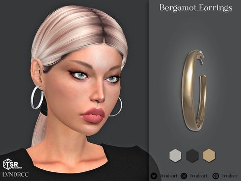 The Sims Resource - Bergamot Earrings Sims 4 Jewelry, Cherry Flower, Sims 4 Downloads, Kids Earrings, Electronic Art, The Sims4, Costume Makeup, Sims 4 Cc, Sims 4 Custom Content