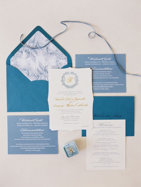 Amazing Wedding Invitations, Floral Envelope Liner, Blue Wedding Inspiration, Greek Wedding, Blue Wedding Invitations, Tie The Knot, Black Tie Wedding, Wedding Goals, Wedding Signage