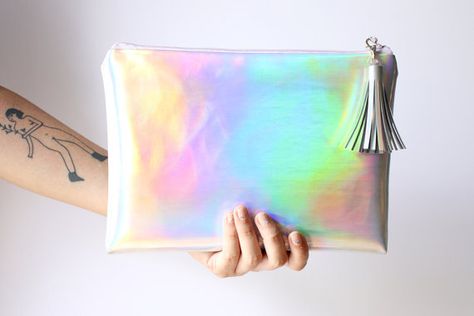 Holographic Fashion, Holographic Bag, Magical Gift, Support Handmade, Messenger Bags, Clutch Bag, Color Mixing, Crossbody Bag, Mermaid