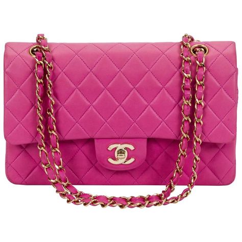 Flap Shoulder Bag, Pink Chanel, Shopping Chanel, Perfect Bag, Flap Bag, Leather Interior, Lambskin Leather, Pink Bag, Timeless Style