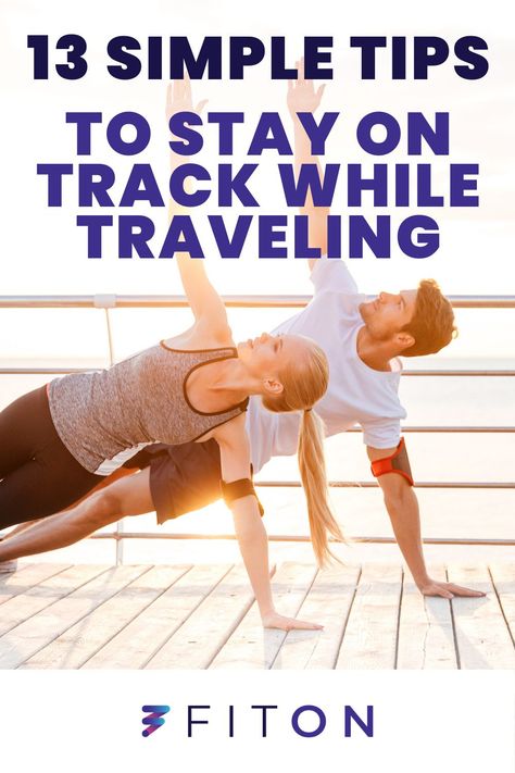 Headed on vacation? Learn how to stay on track with your health and fitness goals while traveling. With these simple tips you will be left feeling recharged. Workout Hacks, Health And Fitness Goals, Quick Workouts, Stay On Track, Workout Tips, Effective Workouts, Free Workouts, Health Plan, Fat Burning Workout