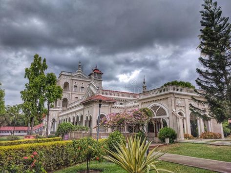 Aga Khan palace. Built in 1982 by Sultan Muhammed shah Aga khan in Pune. It Aga Khan Palace, Aga Khan, Mahatma Gandhi, Pune, Palace, Photo Image, Built In, Stock Photos, House Styles