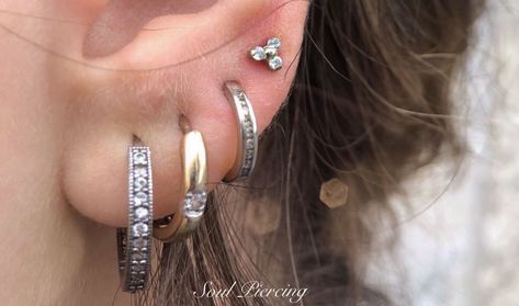 Fourth Lobe Piercing, 4th Lobe Piercing, Fourth Piercing, Ear Lobe Piercings, Belly Workout Challenge, Dream List, Cute Piercings, Lobe Piercing, Piercing Ideas