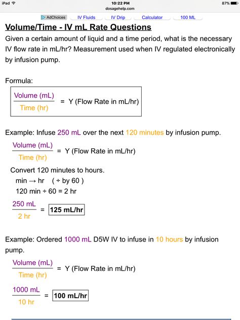 IV rate calculation formula Iv Calculation Formula, Infusion Rate Calculation, Medication Calculation Formulas, Iv Infusion Calculations, Nursing Calculations Formulas, Iv Calculations Nursing, Dosage Calculations Nursing Formulas, Med Math For Nurses, Dosage Calculations Nursing