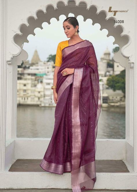 New Arrivals Price - 1450 (Free Shipping) Fabric - Vichitra Saree With Double Cloth Zari All-over The Saree With Beautiful Zari Border And Pallu Pairs With Contrast Blouse Available In 7 Colours We Always Trust In Quality 😍 For Any Order Or Enquiry Whatsapp/Call +91-7043194774 Aesthetic Wine, Zari Saree, Floral Print Sarees, Silk Saree Kanchipuram, Bridesmaid Saree, Latest Saree, Chanderi Silk Saree, Latest Designer Sarees, Blouse Measurement