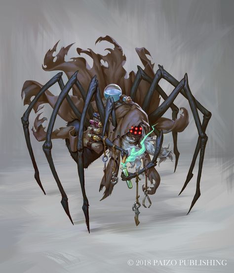 ArtStation - Karumzek-Alchemisе, Anthony Star Star Monsters, Wolf Spider, Character Design Cartoon, Spider Art, 다크 판타지, Monster Concept Art, Dungeons And Dragons Characters, Dark Elf, Fantasy Monster