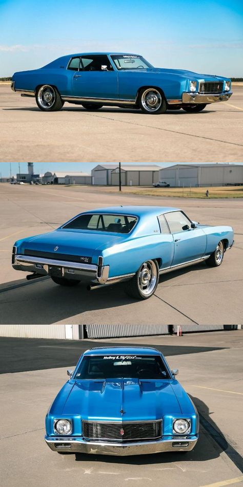 1971 Monte Carlo, Monte Carlo For Sale, Monte Carlo Ss, 70s Cars, Chevy Monte Carlo, Custom Muscle Cars, Chevrolet Monte Carlo, Marina Blue, Real Art