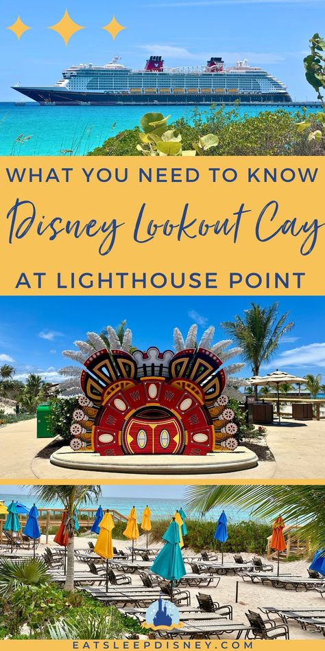 We’ve Visited Lookout Cay at Lighthouse Point Twice and Share Everything You Need to Know Before Your Visit Disney Lookout Cay At Lighthouse Point, Disney Usa, Usa Holiday, Disney Dream Cruise, Disney Cruise Vacation, Cruise Ideas, Disney Cruise Tips, Christmas Cruises, Cruise Essentials