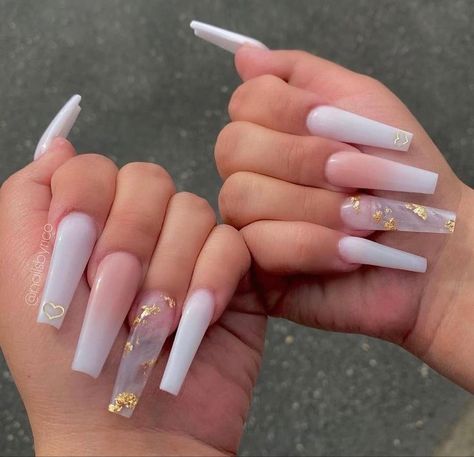 Acrylic Nails Nude, Gold Acrylic Nails, Long Acrylic Nail Designs, Ombre Acrylic Nails, White Acrylic Nails, Long Acrylic Nails Coffin, Long Square Acrylic Nails, Bling Acrylic Nails, Acrylic Nails Coffin Short