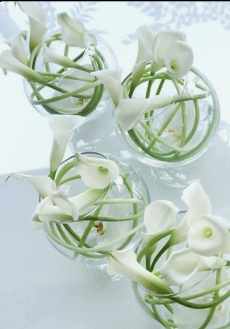 Calla Lily Centerpieces, Rose Centerpieces Wedding, Florist Business Card, E Flowers, Hydrangea Arrangements, Ikebana Flower Arrangement, Church Flower Arrangements, Rose Centerpieces, Sage Green Wedding