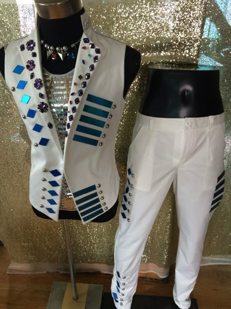 Gay Outfits, Dance Group, Stage Dance, Male Outfits, Vest Set, Fashion Reference, Suit Vest, Suit Pants, Roller Skating