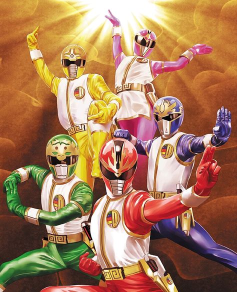 Gosei Sentai Dairanger, Power Rangers Comic, Super Samurai, Power Rangers Costume, Power Rangers Fan Art, All Power Rangers, Power Rangers Art, Go Go Power Rangers, Green Ranger