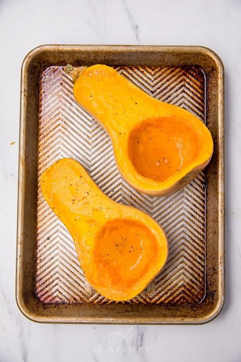 If you want to learn how to cook butternut squash, this is the article for you! With recipes for cooking this hearty winter squash halved, cubed, or in the microwave for a super quick and easy version. Great as a side dish or stuffed as a main course! #fallfood #winterrecipes #howto #squash #vegetarian Squash Pie Recipes, Cook Butternut Squash, Squash In Oven, Squash Apple Soup, Vegetarian Recipes For One, Butternut Squash Apple Soup, Butternut Squash Pie, Honeynut Squash, New Dinner Recipes