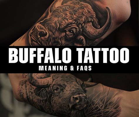 What is the significance of a buffalo tattoo and its meaning in Native American culture? Buffalo Tattoo Ideas Native American, Buffalo Face Tattoo, Buffalo Tattoo Feminine, Tattoo And Its Meaning, Native American Tattoos For Men, Buffalo Tattoo Ideas, Bison Tattoo Ideas, Bison Tattoo, Buffalo Tattoo