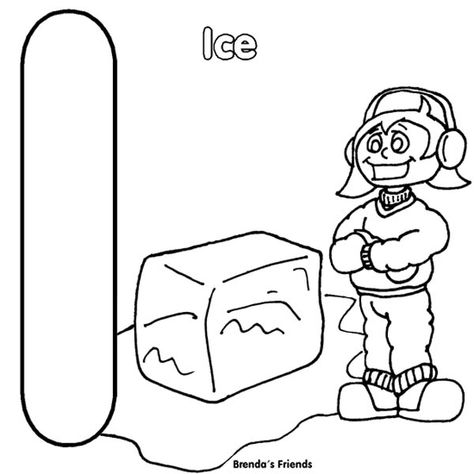 I Is For Ice, Letter I Worksheet, Breakfast Casseroles, Letter I, Coloring Pictures, Color Print, Colour Images, Summer Camp, Coloring Page