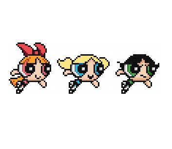 Buttercup Ppg Icon, Power Puff Girls Pixel Art, Buttercup Pixel Art, Powerpuff Girls Pixel Art, Power Puff Girls Blossom, Pixel Girl, The Power Puff, Super Power Girl, Bubbles And Buttercup