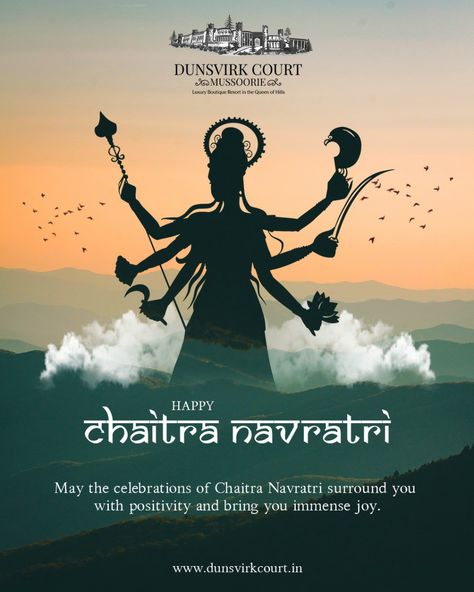 May the celebrations of Chaitra Navratri surround you with positivity and bring you immense joy. Wishing you and your family a very happy & prosperous Navratri. #DunsvirkCourt #DunsvirkCourtMussoorie #Navratri #Navratri2022 #ChaitraNavratri #HinduNewYear #LordRam #MaaDurga #HinduNavVarsh #India #Festival #Resort #Retreat #Mountains #Hills #Holiday #Vacation #Staycation #Trending #Explore #Event #Celebrate #Moments #Instagram #HotelInMussoorie #BestResort #MussoorieDiaries #Dehradun #Mussoorie Chaitra Navratri Hindu Nav Varsh, Chaitra Navratri Wishes, Hindu Nav Varsh, Happy Chaitra Navratri, Wedding Suits Men Blue, Hindu New Year, Chaitra Navratri, India Festival, Navratri Wishes