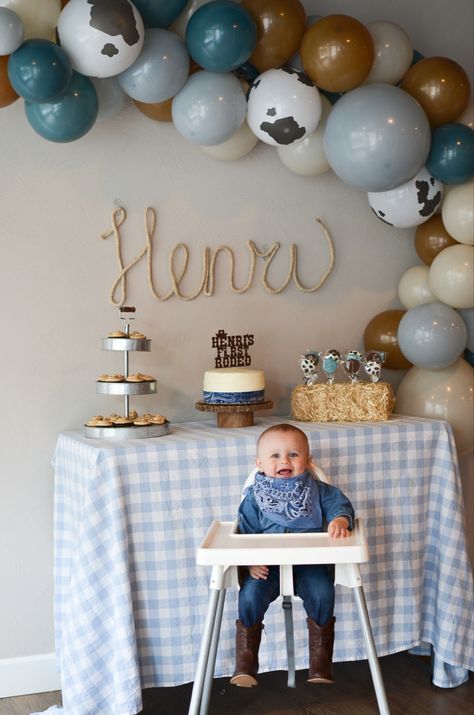 #firstbirthday #firstbirthdayideaboy #firstrodeo #rodeotheme #firstrodeoparty Wild One Cowboy Birthday, First Rodeo Bday Party, My First Rodeo Cake Boy, My First Rodeo Table Decor, First Rodeo Theme Birthday, Babies First Rodeo Birthday, First Birthday Boy Rodeo, 1st Birthday Rodeo Theme, First Rodeo Birthday Food