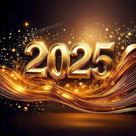 Happy New Year 2025, Luxury text, Gold dust effect in black background Black Friday Images, 2025 Wallpaper, Dust Effect, Golden Number, Creative Branding Design, Warriors Wallpaper, Thanksgiving Images, Scary Wallpaper, Birthday Wallpaper