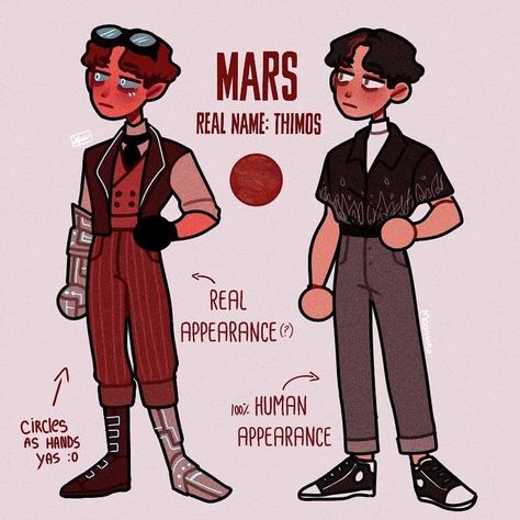 Planet Drawing, Mars Red, Make A Character, Planets Art, Character Outfits, Cute Characters, Cartoon Art Styles, Drawing People, Pretty Art