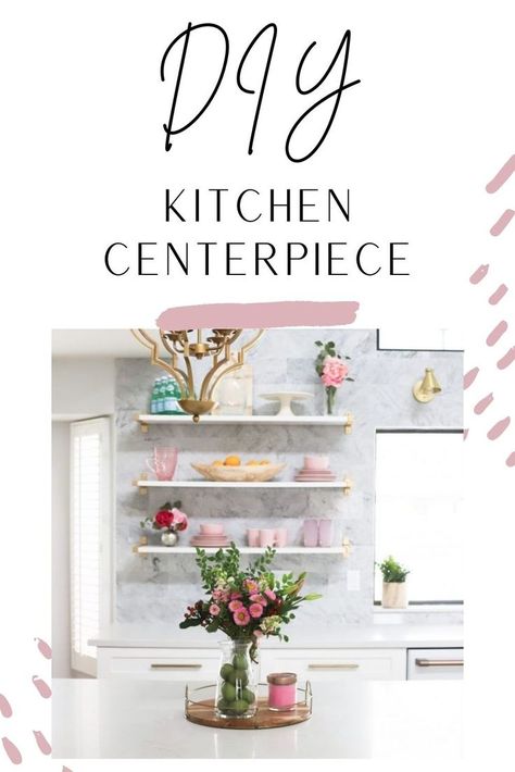 DIY Kitchen Centerpiece Kitchen Centerpiece, Decorating Diy, Island Decor, Diy Kitchen, Fun Diys, Check It Out, Kitchen Island, Easy Diy, Diy Decor