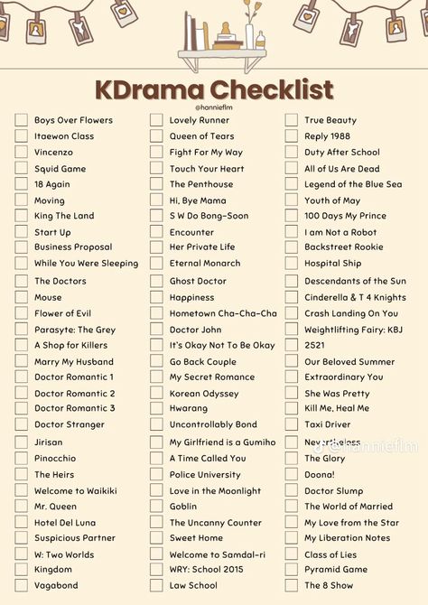 Movie Rating Template, Chinese Drama Checklist, Movie Checklist, Bullet Journal Mood Tracker Ideas, Drama Ideas, Bullet Journal Mood, While You Were Sleeping, Journal Template, Private Life