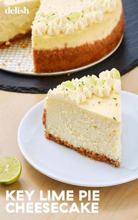 Key Lime Cheesecake Recipe, Key Lime Pie Cheesecake, Key Lime Desserts, Lime Desserts, Key Lime Cheesecake, Pie Cheesecake, Lime Recipes, Lime Cheesecake, Dessert Aux Fruits