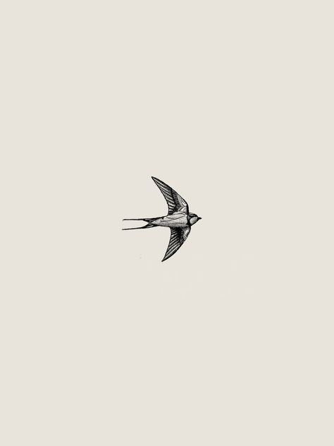 Swallow Bird Tattoos, Pencil Tattoo, Vogel Tattoo, Petit Tattoo, Swallow Tattoo, Bird Flying, Swallow Bird, Hand Tattoos For Guys, Little Tattoos