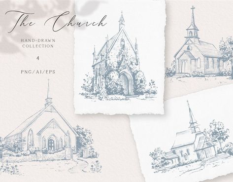 Professional Custom Event Sketch Design for Weddings Church Sketch, Church Clipart, Interior Architecture Sketch, Venue Sketch, Venue Illustration, Furniture Design Sketches, Interior Design Renderings, Interior Architecture Drawing, Wedding Church