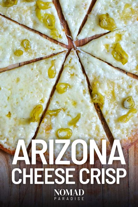 Fajita Cheese Crisp Carlos O Kellys, Cheese Crisps Tortilla, Arizona Cheese Crisp, Arizona Recipes, Cheese Crisps Recipe, Cojito Cheese Recipes, Mexican Side Dishes, Taco Pizza, Cheese Crisps