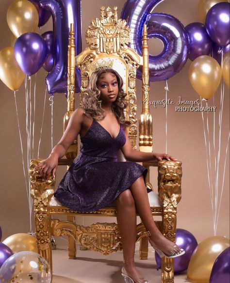 Sweet 16 Photoshoot, 16 Photoshoot, Purple Sweet 16, Pink Sweet 16, Sweet 16 Photos, Sweet 16 Themes, Cute Birthday Outfits, 10th Birthday Parties, Birthday Planning